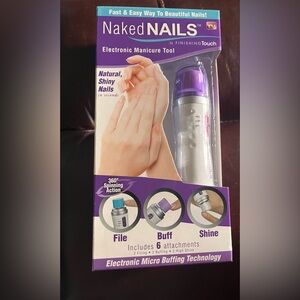 Naked Nails Electronic Manicure Tool: File, Buff, Shine
